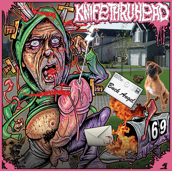 Knifethruhead / Casket Blaster "Split" 7" - Buriedinhell Records
