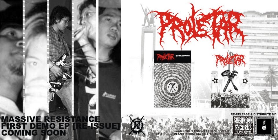 Proletar -Massive Resistance (Demo Ep Re-release) -Cassette -Suburban White Trash Records /Ruangkeil Records