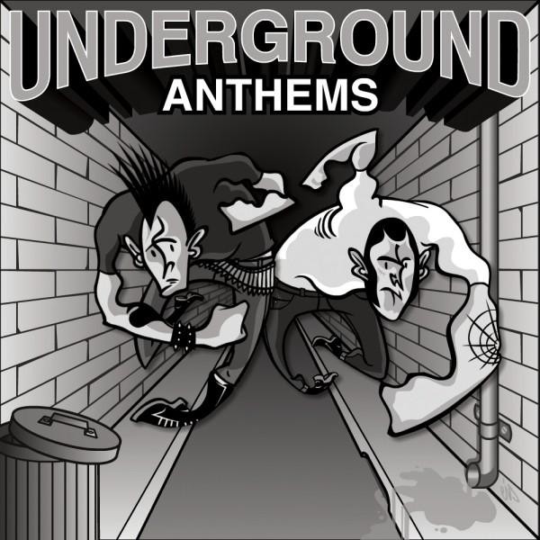 V/A - Underground Anthems with D77 / ALBERT FISH / ULTIMA SACUDIDA / RED UNION -  7" - Zerowork Bandworm/Can I Say?/Die Ültima Chords/Infected/Your Poison Records 